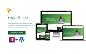 Шаблон Wordpress Yoga Studio Personalized WP Landing Page Theme WordPress