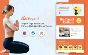 Шаблон Wordpress Yogafit Yoga Studio and Fitness Club Theme WordPress