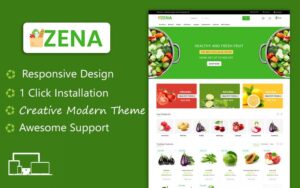 Шаблон OpenCart  Zena Organic and Grocery Multipurpose Theme 