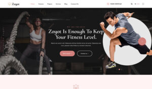 Шаблон Wordpress Zoyot - Sports and Fitness Theme WordPress