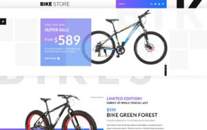 Шаблон OpenCart Bike Store - Bike Shop Responsive 