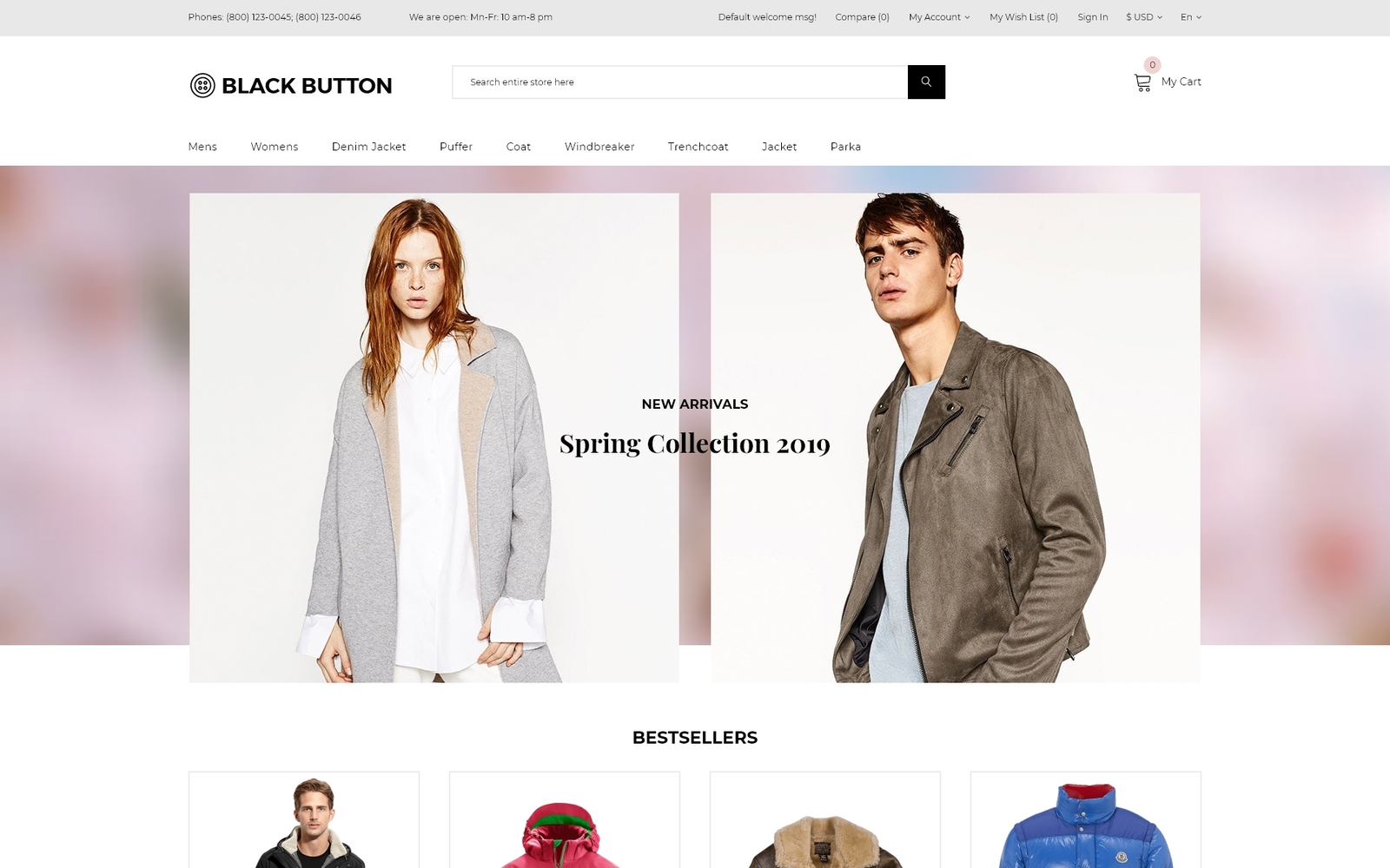 Black Button - Fashion Store Elegant 