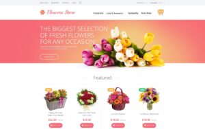 Шаблон OpenCart Flowers Store 