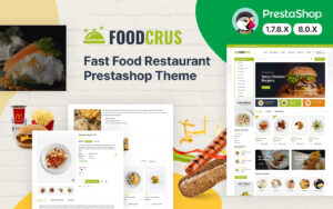 FoodCrus - Food and Restaurant Тема PrestaShop