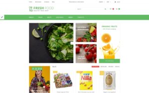 Шаблон OpenCart Fresh Food - Healthy & Organic Food Store 