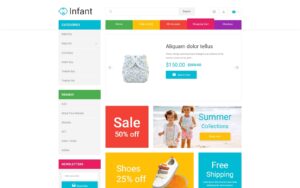 Шаблон OpenCart Infant Clothing Store 