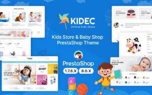 Kidec - Toys and Kids Тема PrestaShop