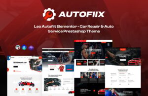 Leo Autofiix Elementor - Car Repair & Auto Service Prestashop Theme Тема PrestaShop