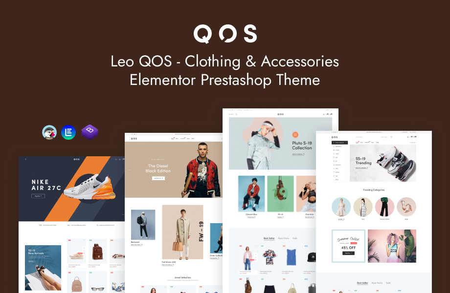 Leo Qos - Clothing & Accessories Elementor Prestashop Theme Тема PrestaShop