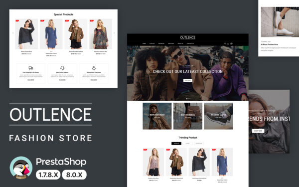 OutLence - Awesome Fashion and Accessories Тема PrestaShop