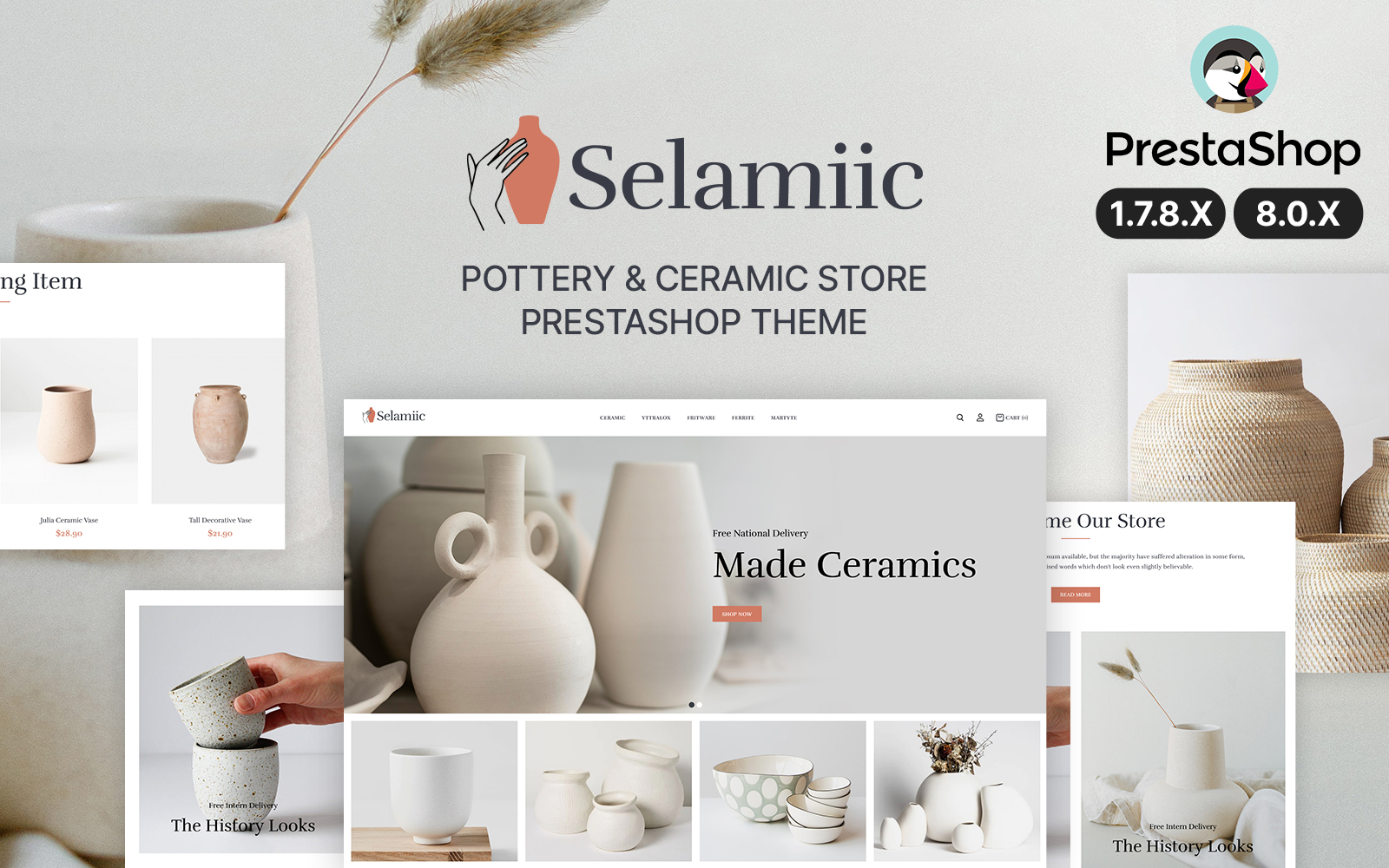 Selamic - Ceramic and Furniture Тема PrestaShop