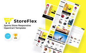 Шаблон OpenCart StoreFlex - Sports Store Responsive 