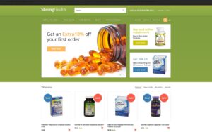 Шаблон OpenCart StrongHealth - Drugstore 