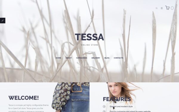 Шаблон OpenCart Tessa - Fashion & Clothing Store 