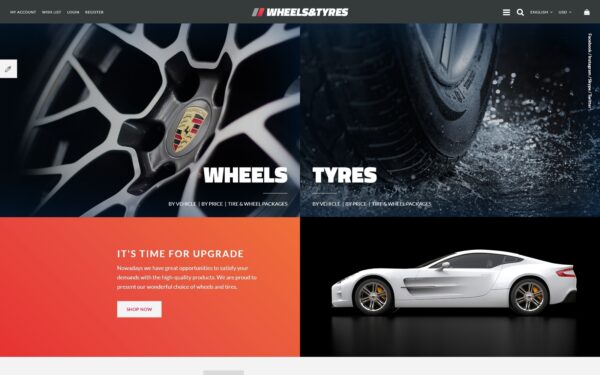 Шаблон OpenCart Wheels & Tyres 