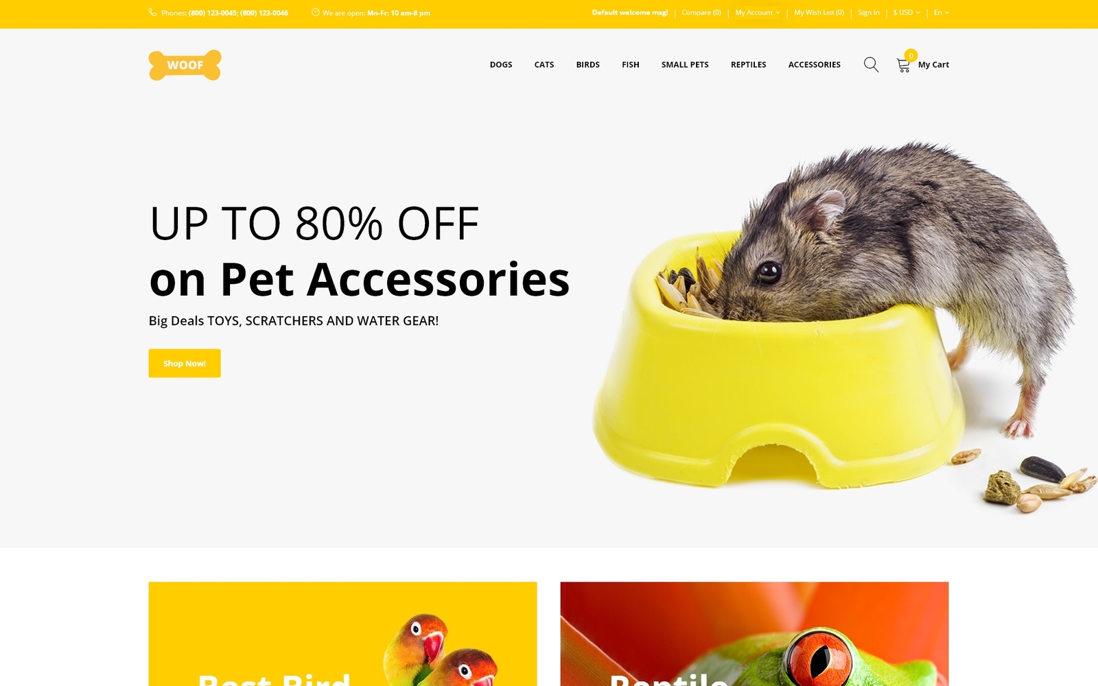 Woof - Simple Pet Supplies Online Shop 