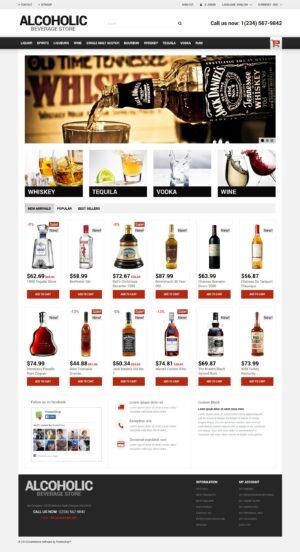 Alcoholic Beverage Store Тема PrestaShop