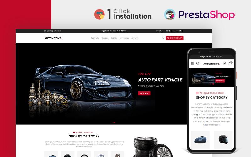 Automotive Auto Parts Store Prestashop Theme Тема PrestaShop