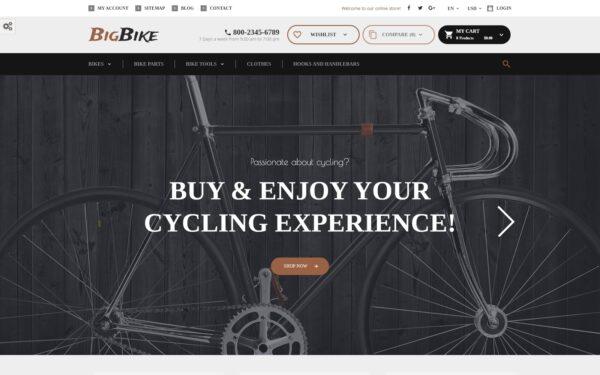 BigBike - Bike Shop Responsive Тема PrestaShop