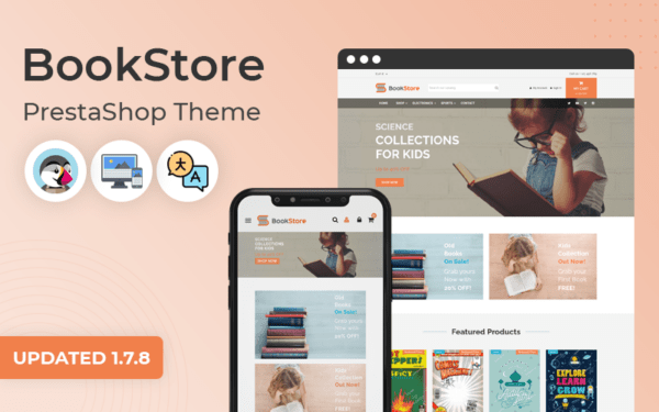 BookStore - Online Book Store Prestashop Theme Тема PrestaShop