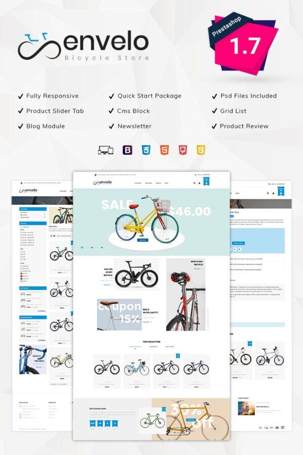 Envelo Bicycle Store Тема PrestaShop