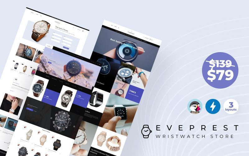 Eveprest Wristwatch - Watches Modern Ecommerce Bootstrap Тема PrestaShop