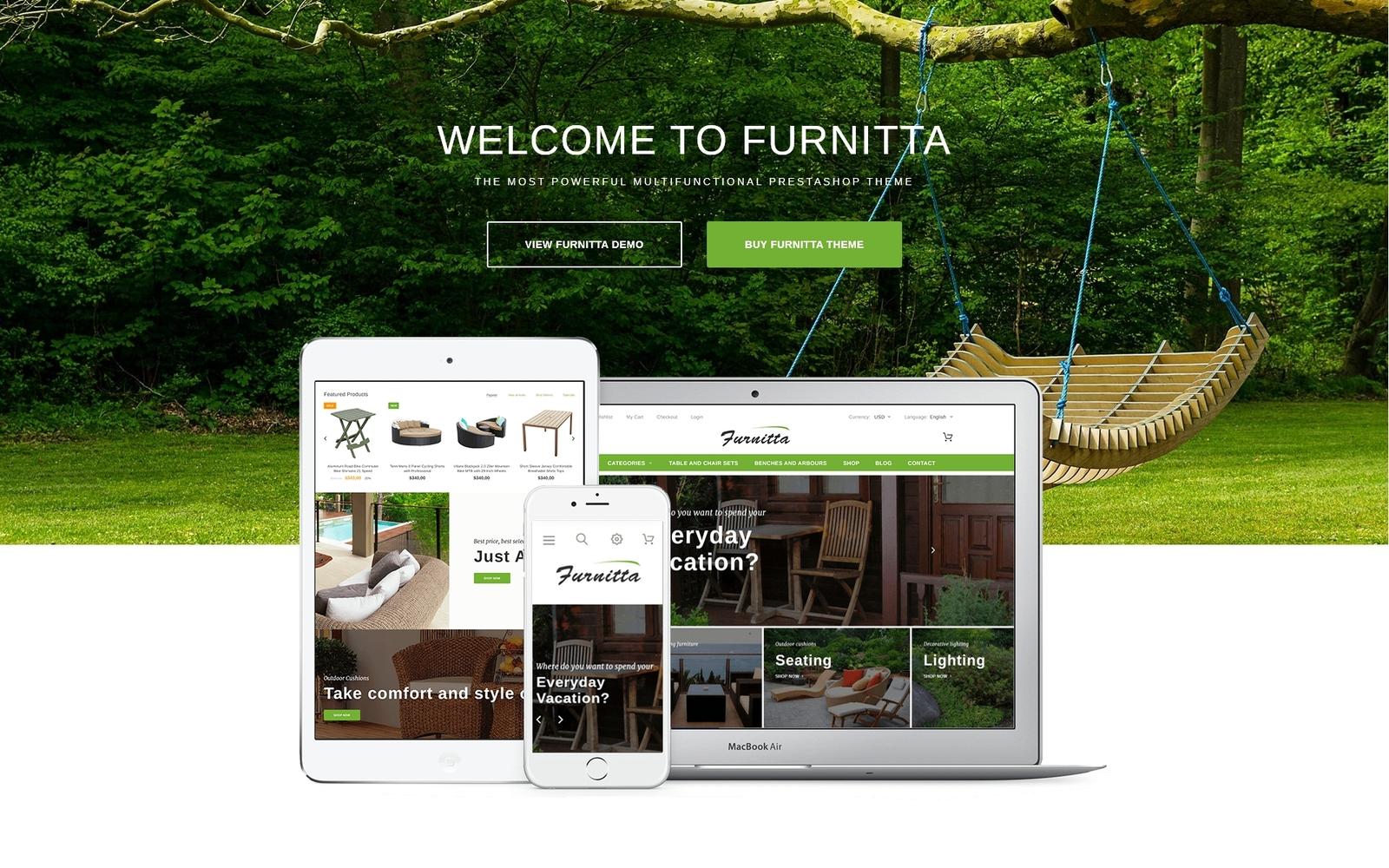 Furnitta - Outdoor Furniture Тема PrestaShop