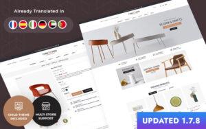 FurniWood - Furniture, Home Interior Art & Crafts PrestaShop 1.7 Responsive Theme Тема PrestaShop