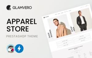 GlamVero - Clean Apparel Store Тема PrestaShop
