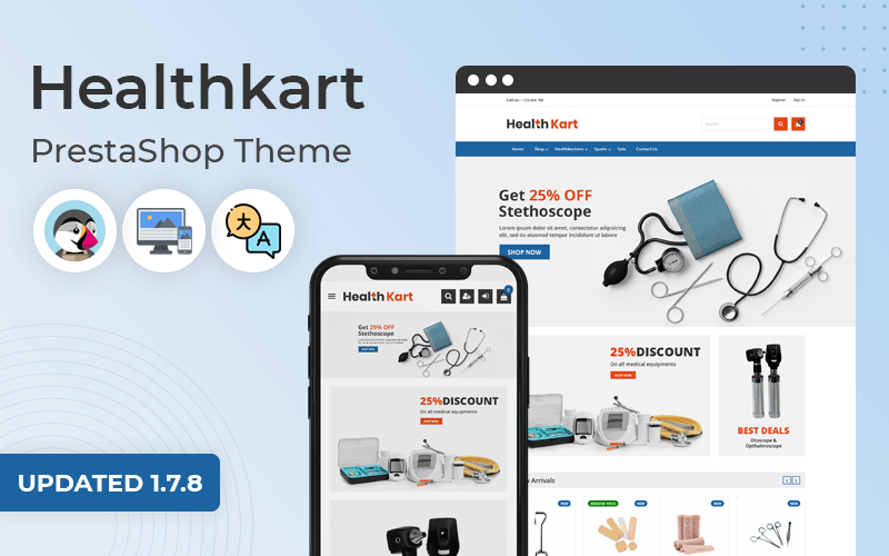 Healthkart – Multipurpose Responsive Тема PrestaShop