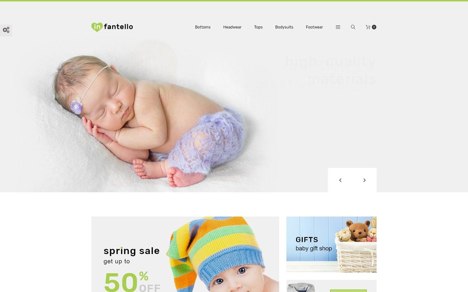 Infantello - Infant Clothing Store Тема PrestaShop