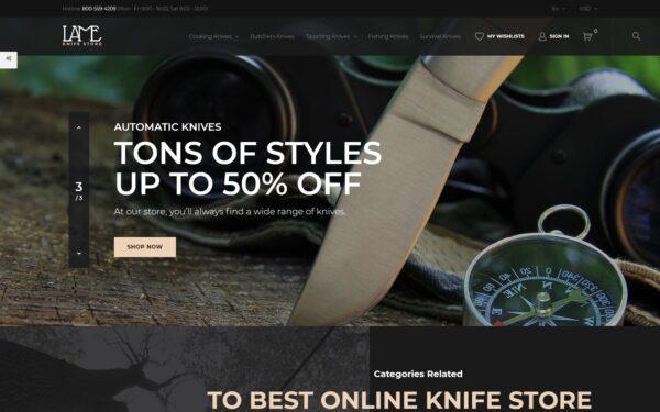 LAME - Knife Store Тема PrestaShop