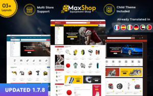 MaxShop - Sports, Game, Tools & Auto Parts PrestaShop eCommerce Responsive Theme Тема PrestaShop
