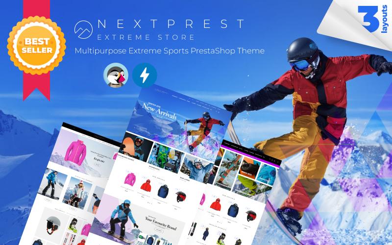 Nextprest - Multipurpose Extreme Sports Тема PrestaShop