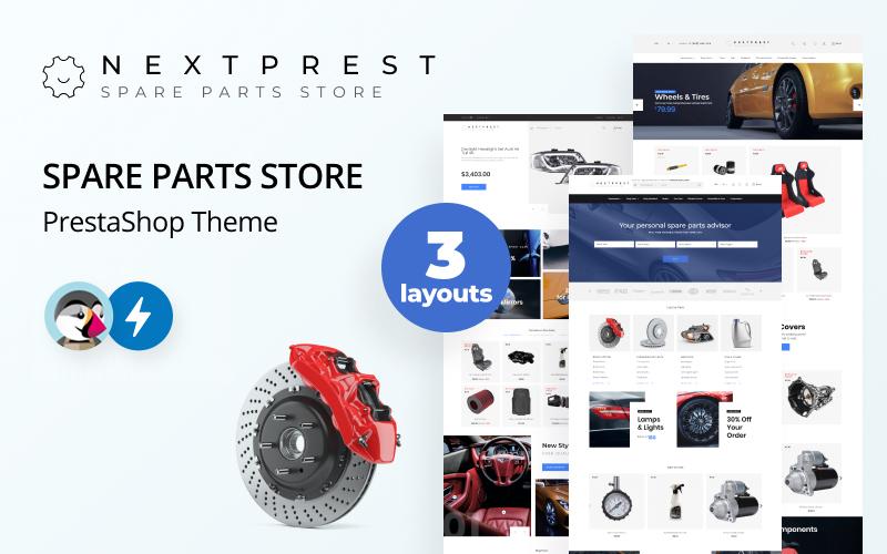 Nextprest - Spare Parts Store Clean Bootstrap Ecommerce Тема PrestaShop