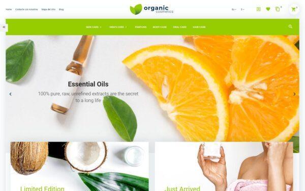 Organic Cosmetics - Beauty Treatment Store Тема PrestaShop