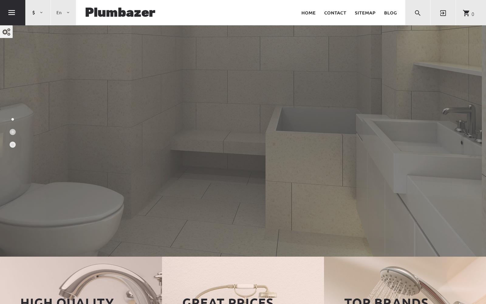 Plumbazer - Plumbing Responsive Тема PrestaShop