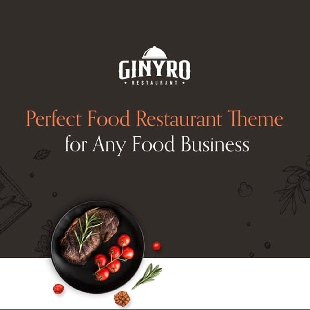TM Ginyro - Food Restaurant Prestashop Theme Тема PrestaShop