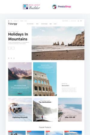 Tourgy - Travel Agency eCommerce Template Тема PrestaShop