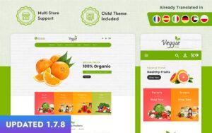 Veggie Тема PrestaShop for Online Grocery Store