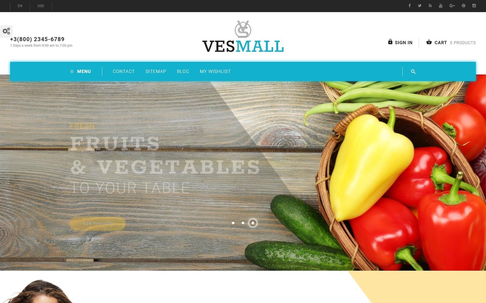 Vesmall - Wholesale store Тема PrestaShop