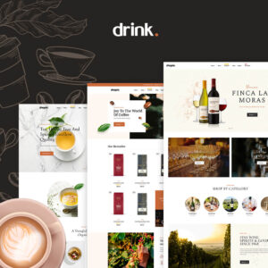 Wine - Coffee, Tea Drinks Store Тема PrestaShop