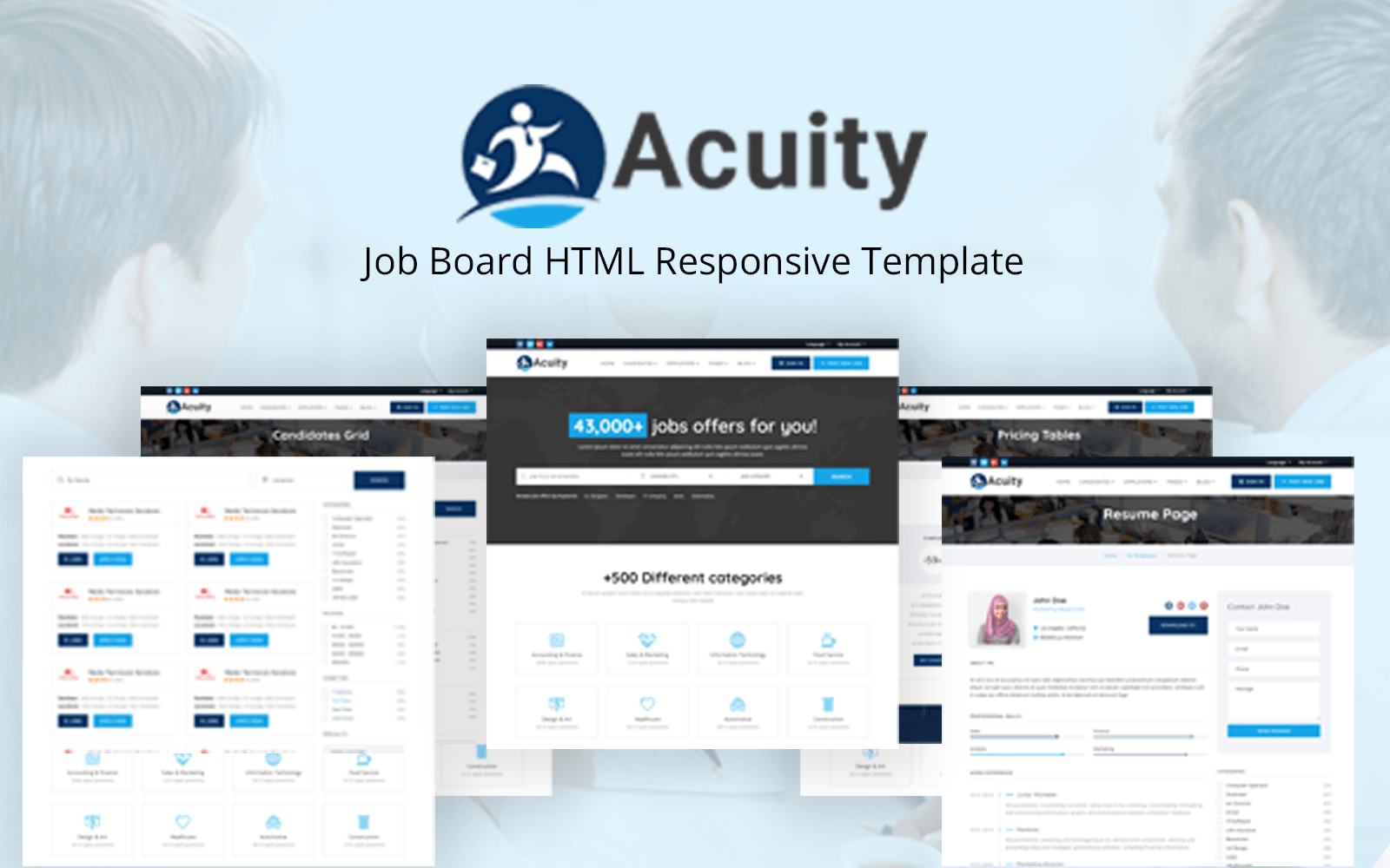 Acuity - Job Board HTML Responsive Website Template