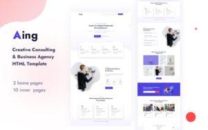 Aing | Creative Consulting & Business Agency HTML Template Website Template