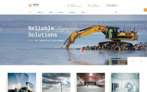 Шаблон Joomla ALFA Industries - Industrial Clean Professional Joomla Template