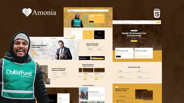 Amonia Non Profit Organization Website Template