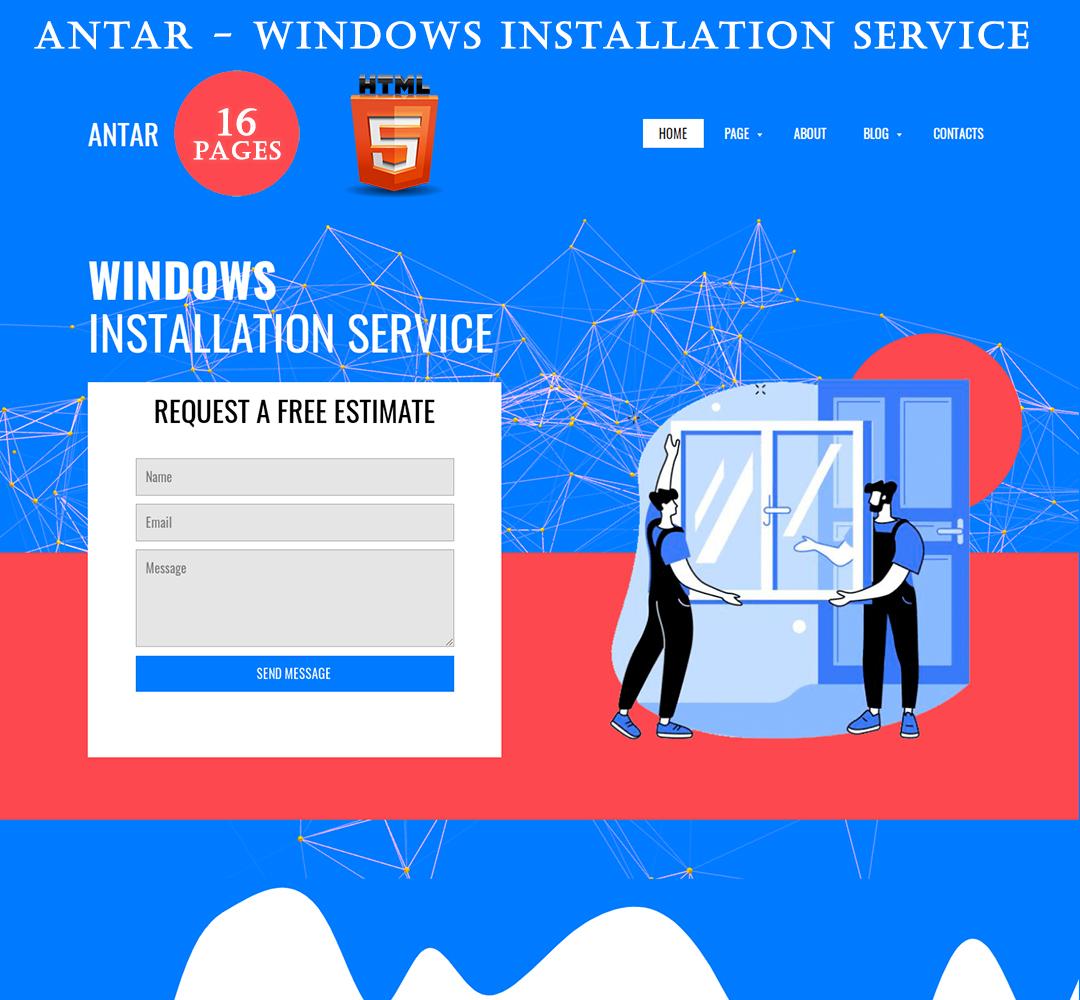 ANTAR - Windows Installation Service HTML Version Of The Template Website Template