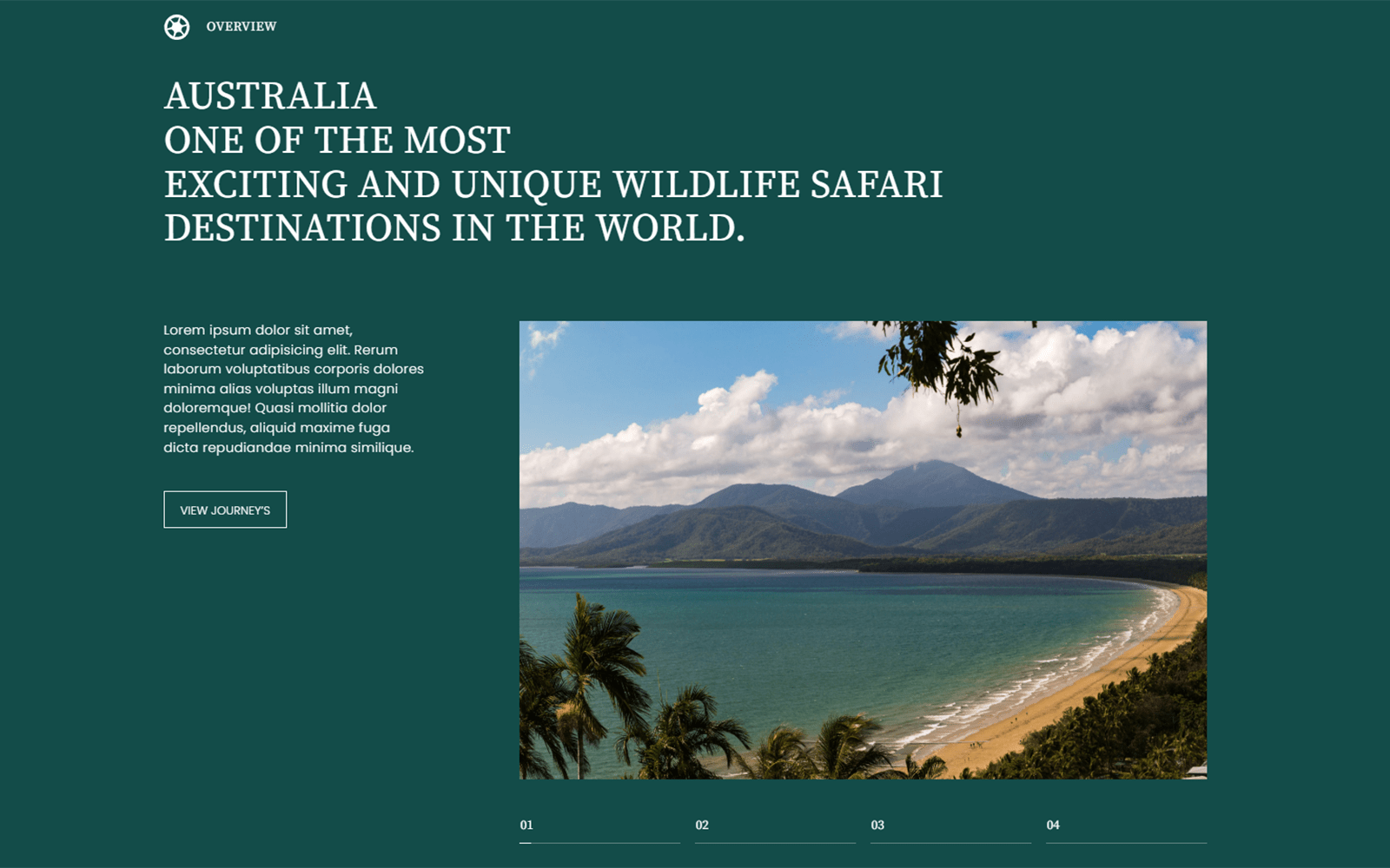 Australia safari - Multipage Safari templates Website Template