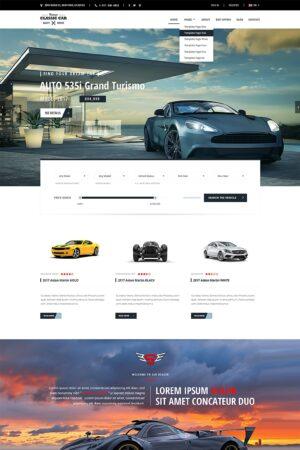 Auto Market Bootstrap Website Template