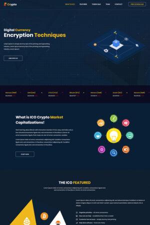 BCrypto - ICO, Bitcoin and Cryptocurrency Website Template